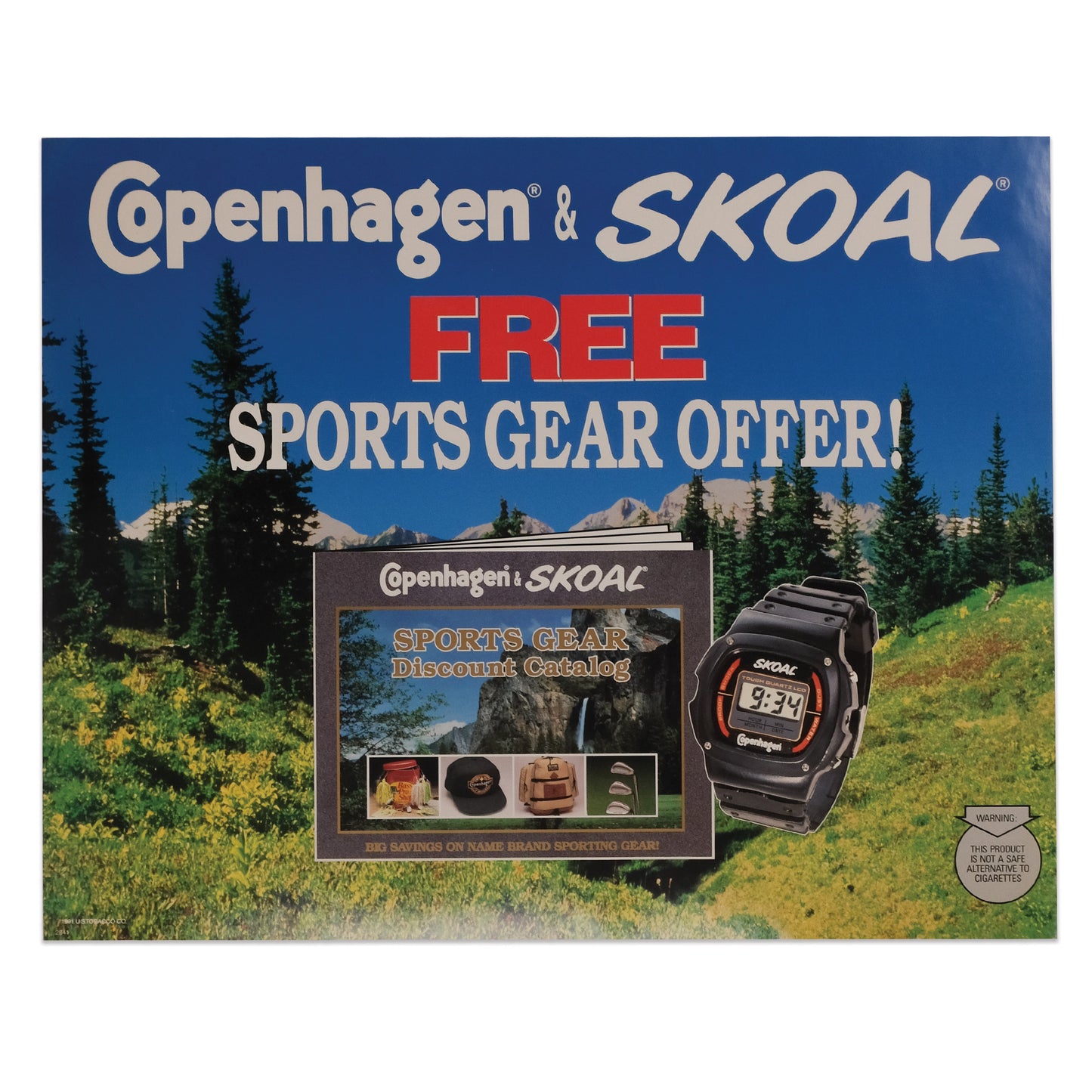 1991 Copenhagen & Skoal Sports Gear Poster