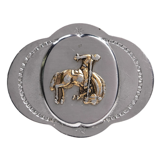 Western Bronco Rodeo Belt Buckle